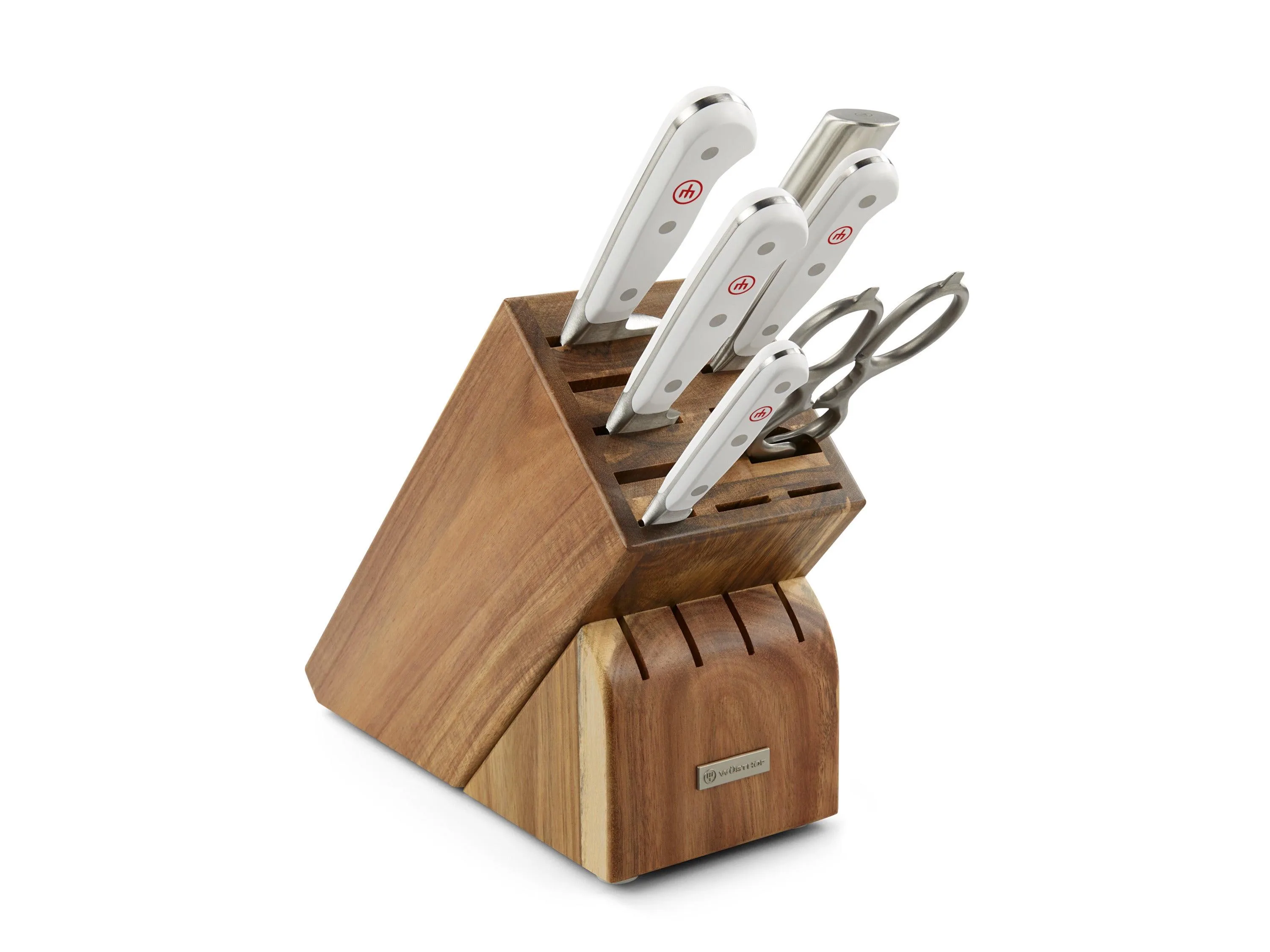 Wusthof Classic 7Pc Knife Block Set White