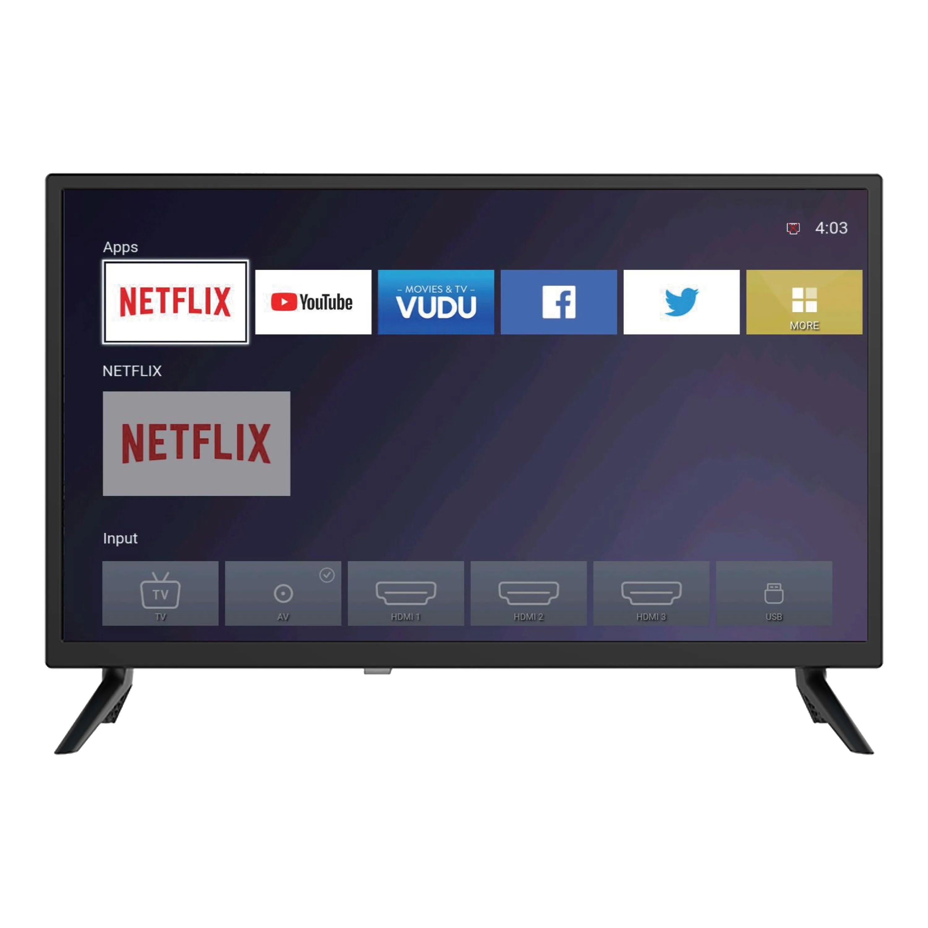 Supersonic 24" Smart Ac/Dc Television