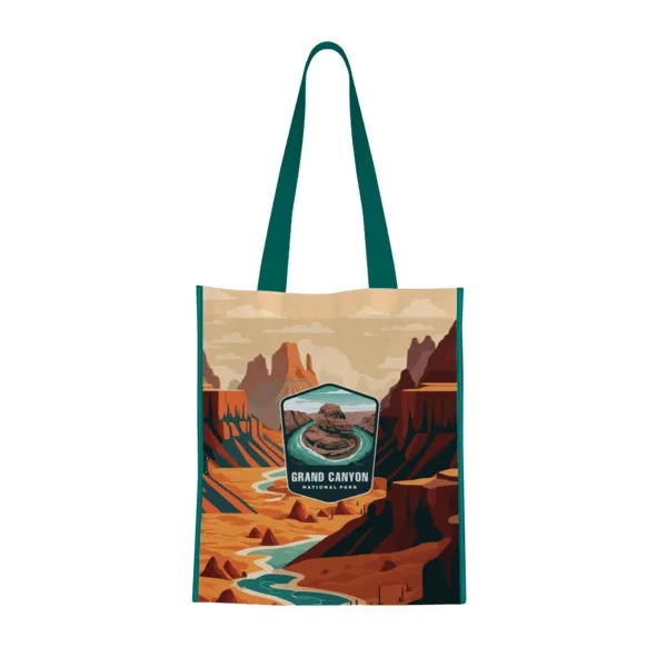 Import Square Off Laminated Non-Woven Tote view 4