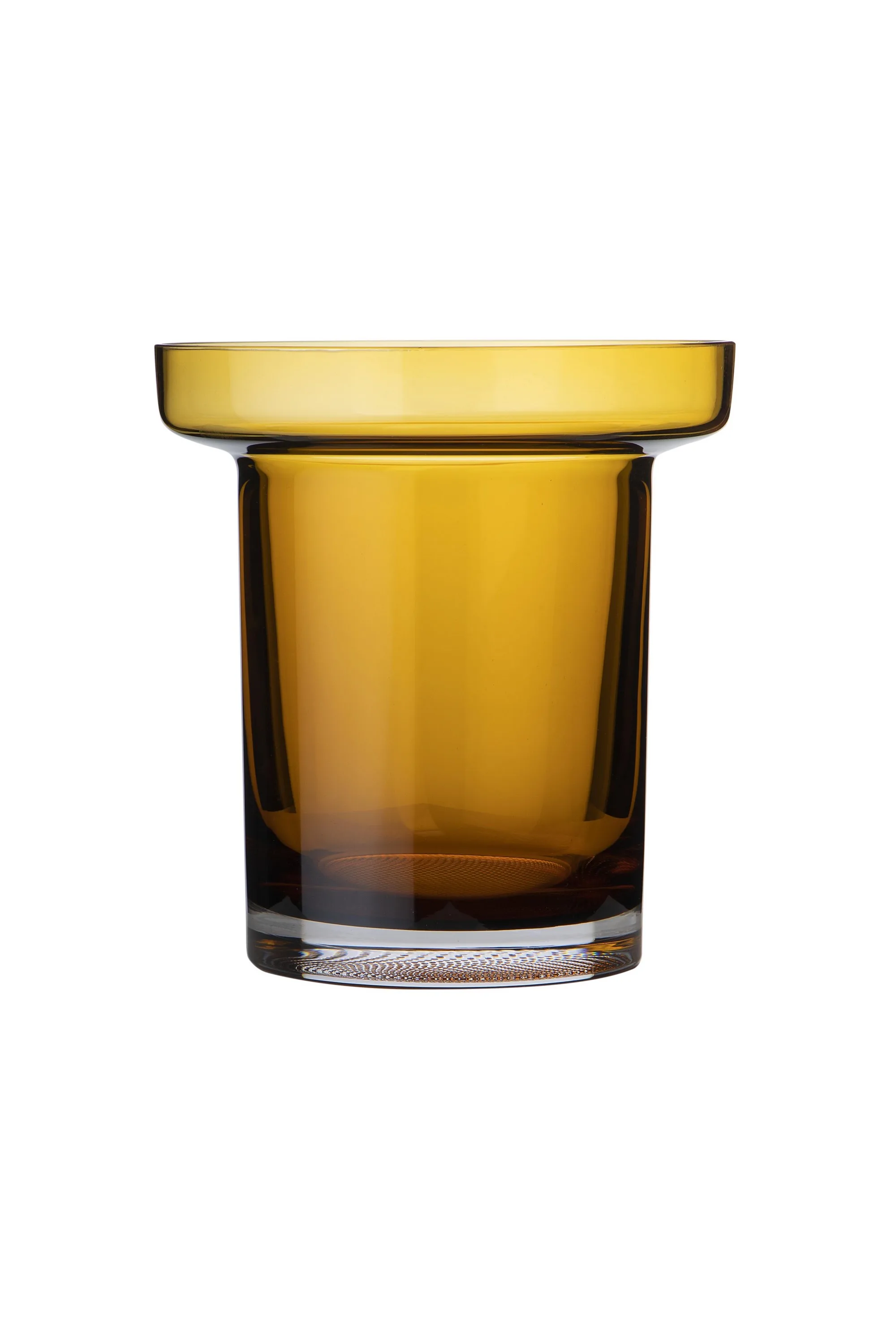 Kosta Boda Limelight Low Amber Vase