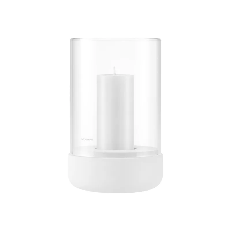 Blomus Calma Hurricane Lily White Lamp - Medium