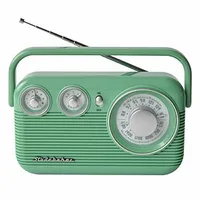 Studebaker Portable Teal Green AM/FM Analog Radio w/On & Off Switch