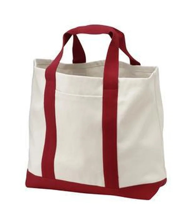 Port Authority® - Ideal Twill Two-Tone Shopping Tote.