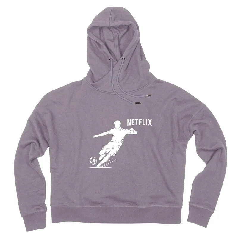 Soccer ACE Ladies Cropped Boxy Hoodie view 3
