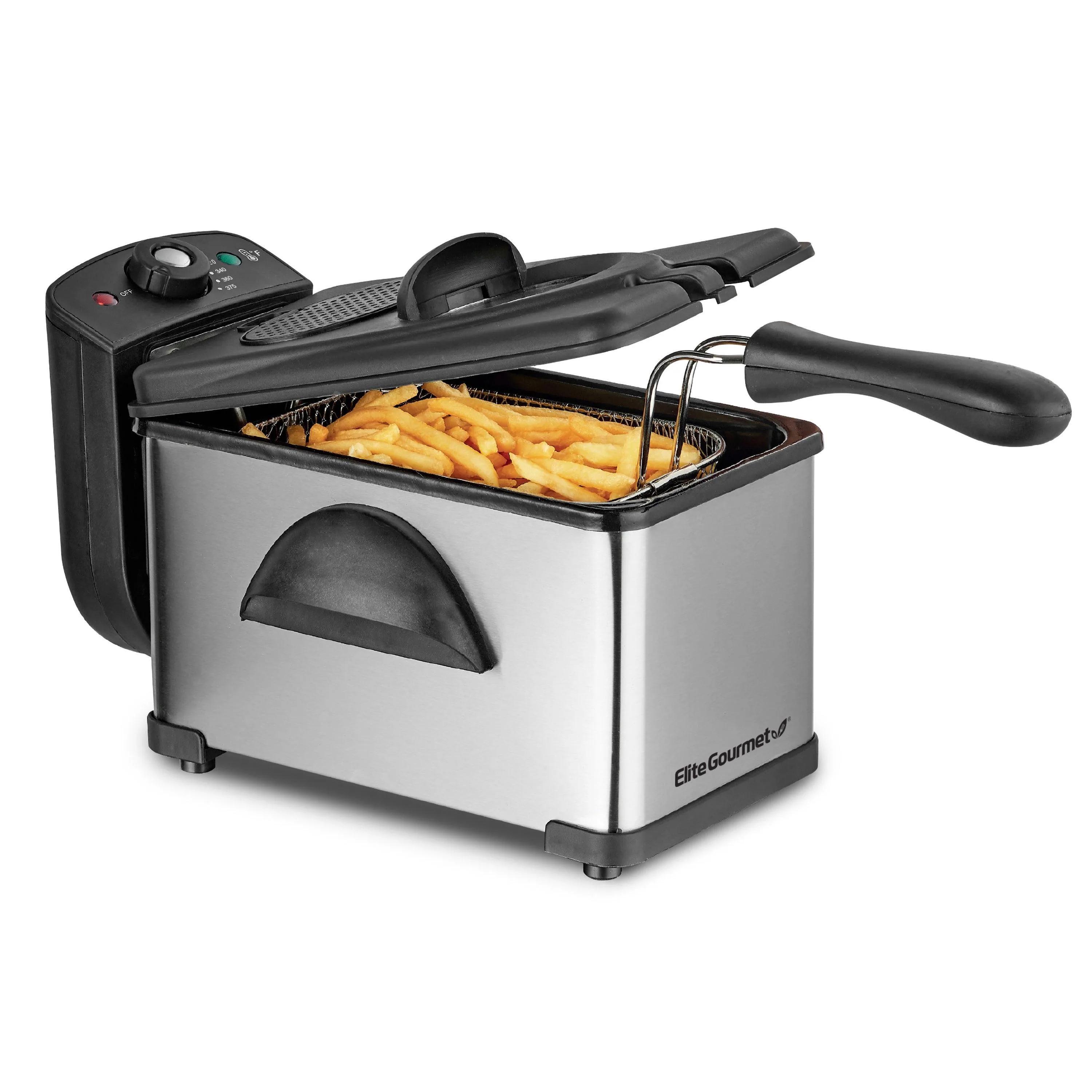 Elite Gourmet 2Qt Electric Immersion Deep Fryer