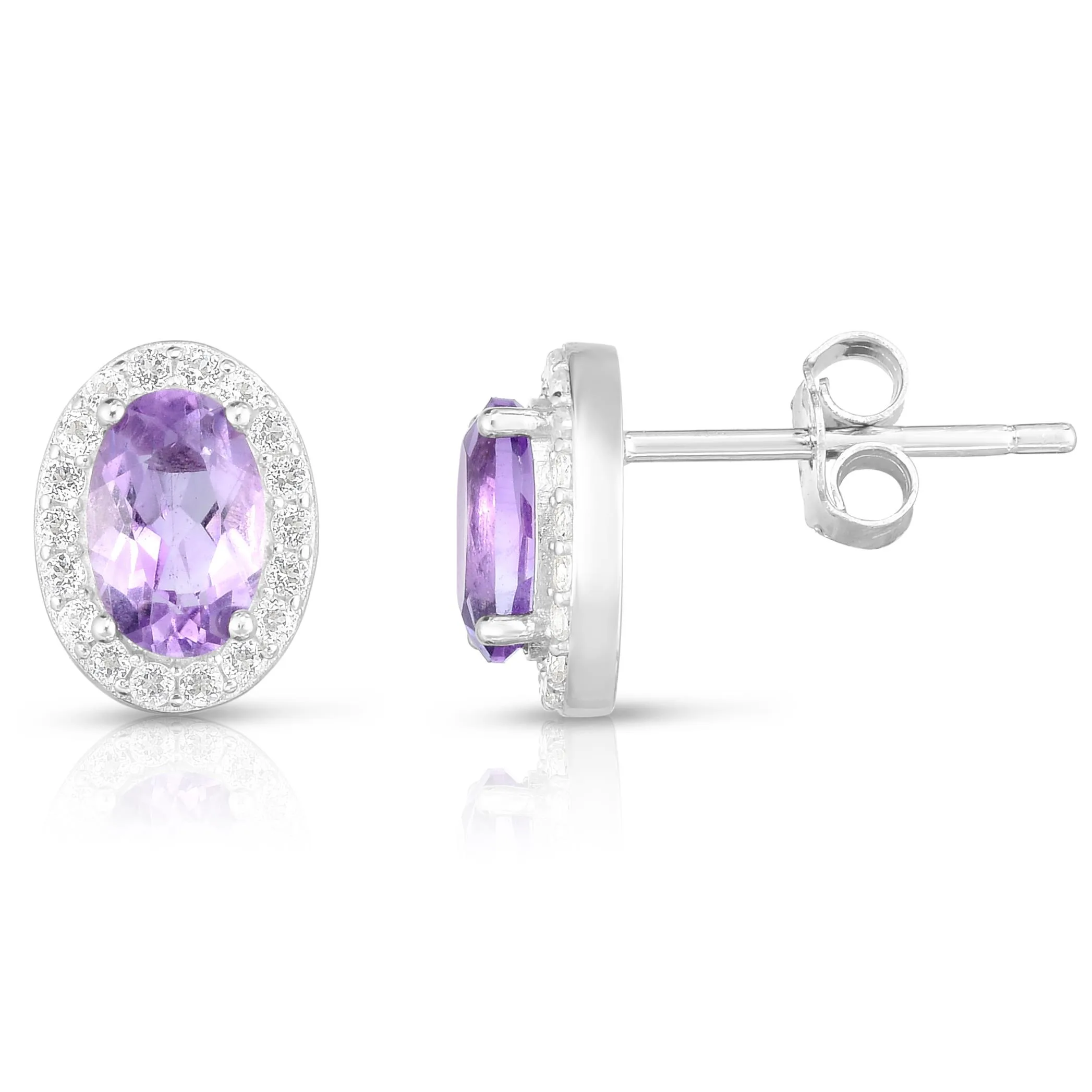 Jilco Inc Amethyst Earrings - 6x4mm