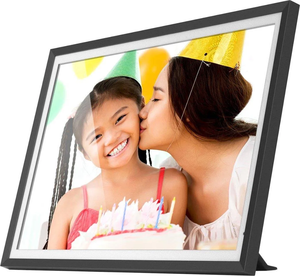Aluratek 13.5" Wifi Digital Photo Frame, 3K Resolution Touchscreen, 32Gb Built-In Memory