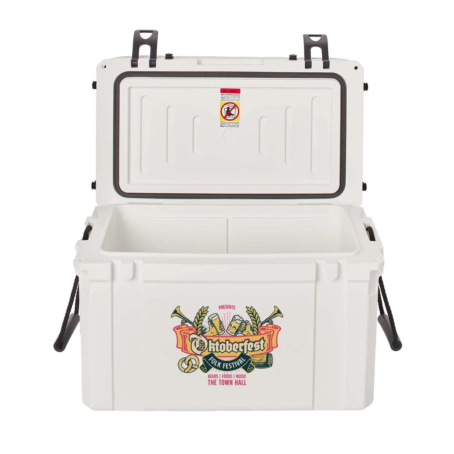 45L Bench Cooler, Front Imprint view 5