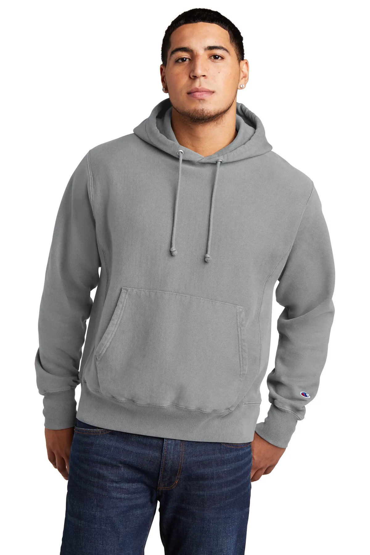 Champion ® Reverse Weave ® Garment-Dyed Hooded Sweatshirt.
