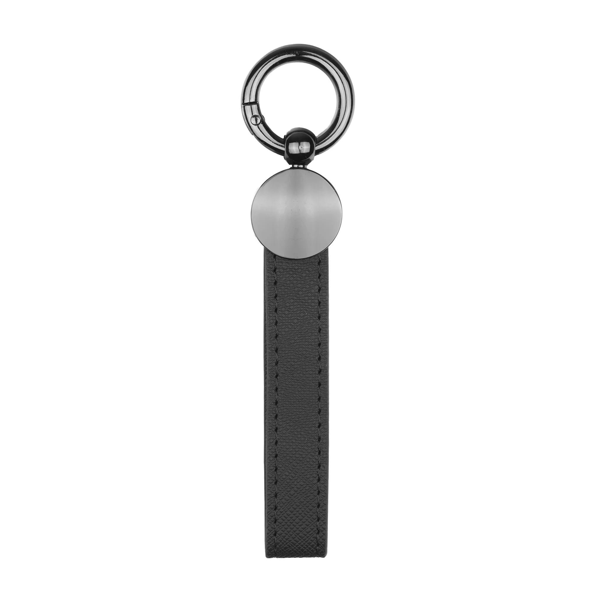 CoreLeather Gun Metal Keychain view 2