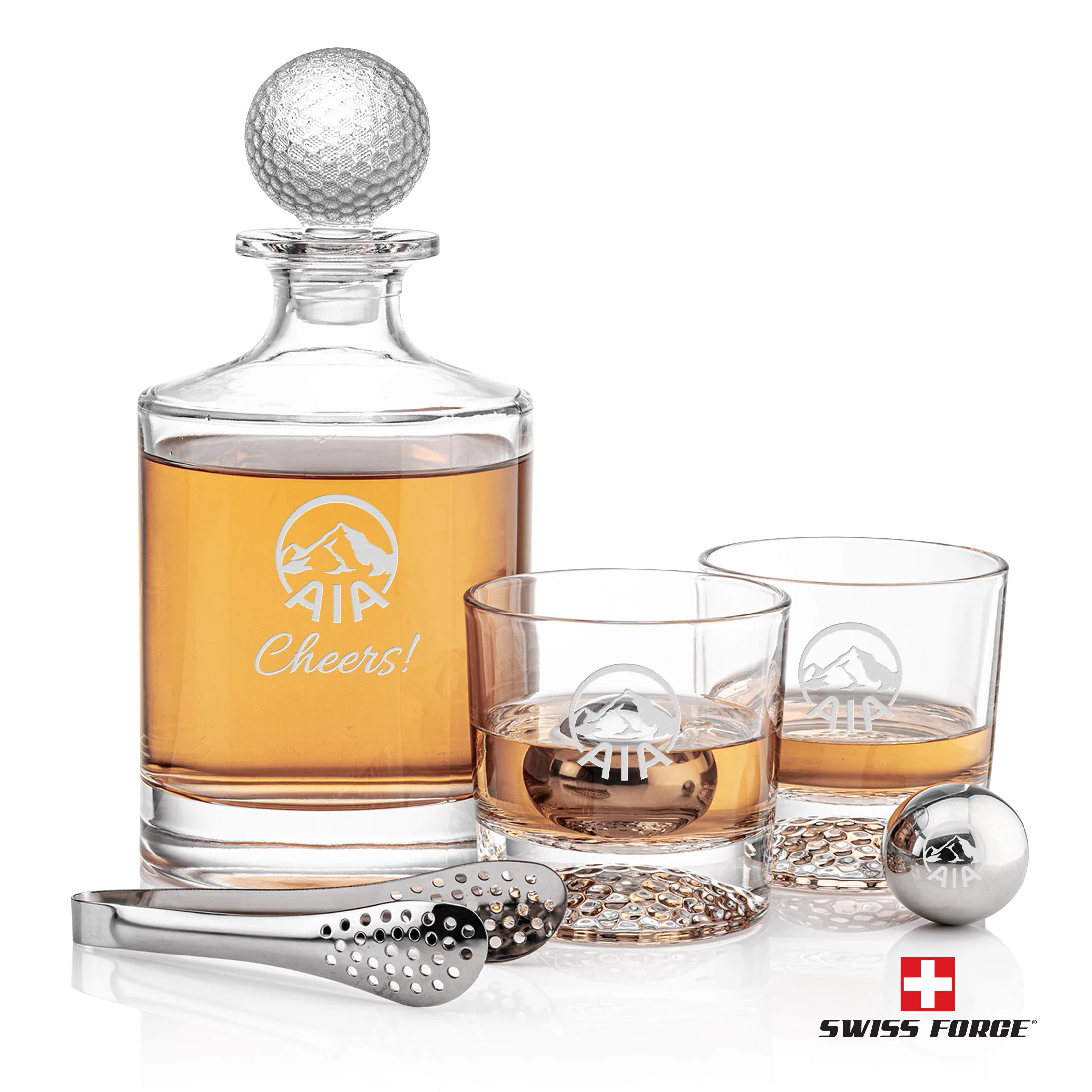 Whiskey Ball Set, Laser Engraving