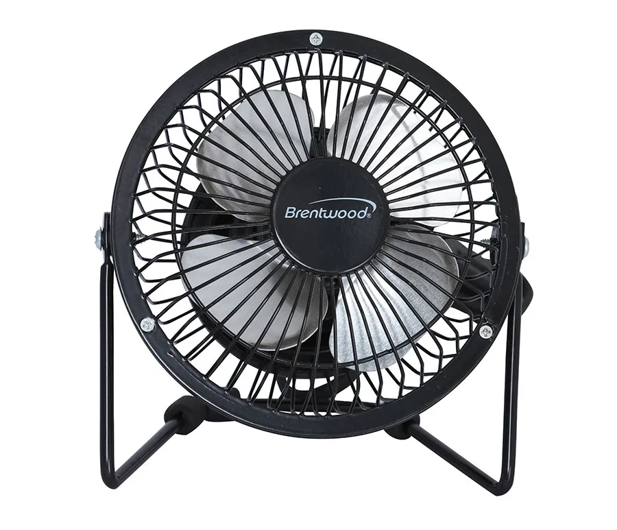4'' Black Desk Fan