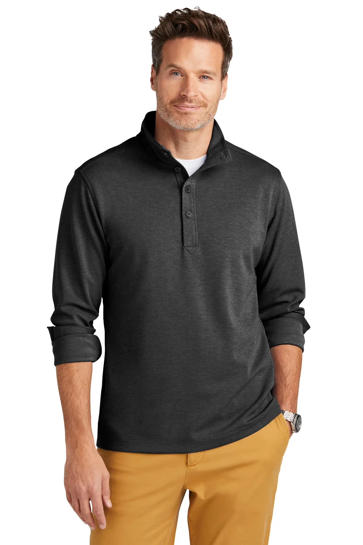 Brooks Brothers® Mid-Layer Stretch 1/2-Button view 4