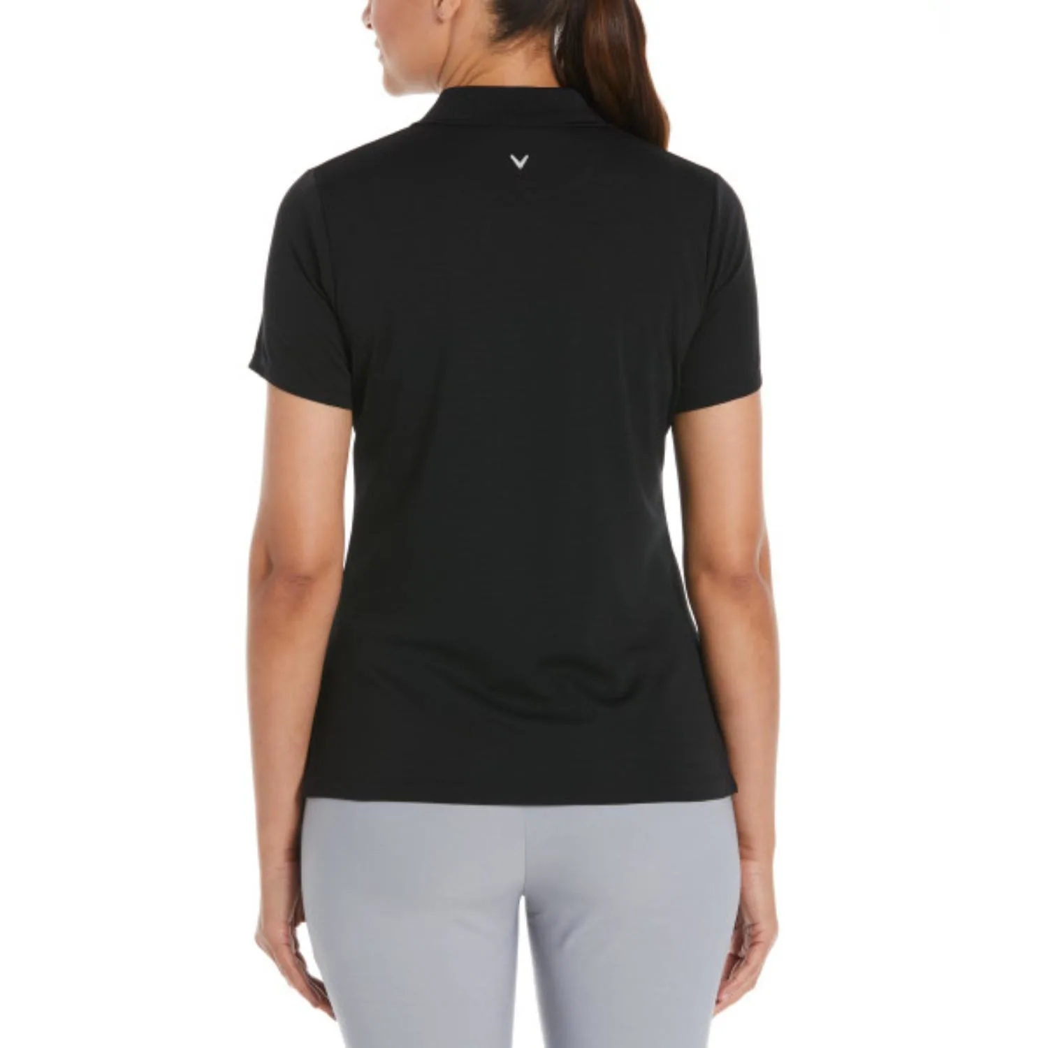 Callaway® Vent Moisture Wicking Women's Ottoman Polo Shirt with Custom Logo view 3