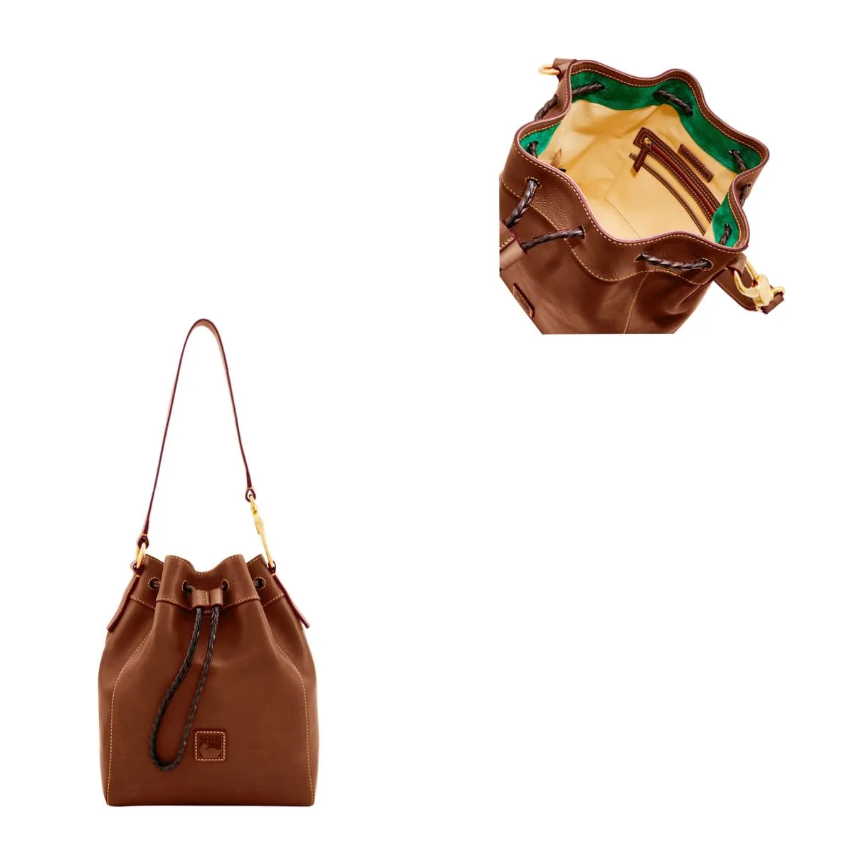 Dooney & Bourke Chestnut Florentine Hattie Drawstring