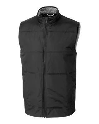 Cutter & Buck Stealth Hybrid Quilted Mens Big and Tall Windbreaker Vest view 2