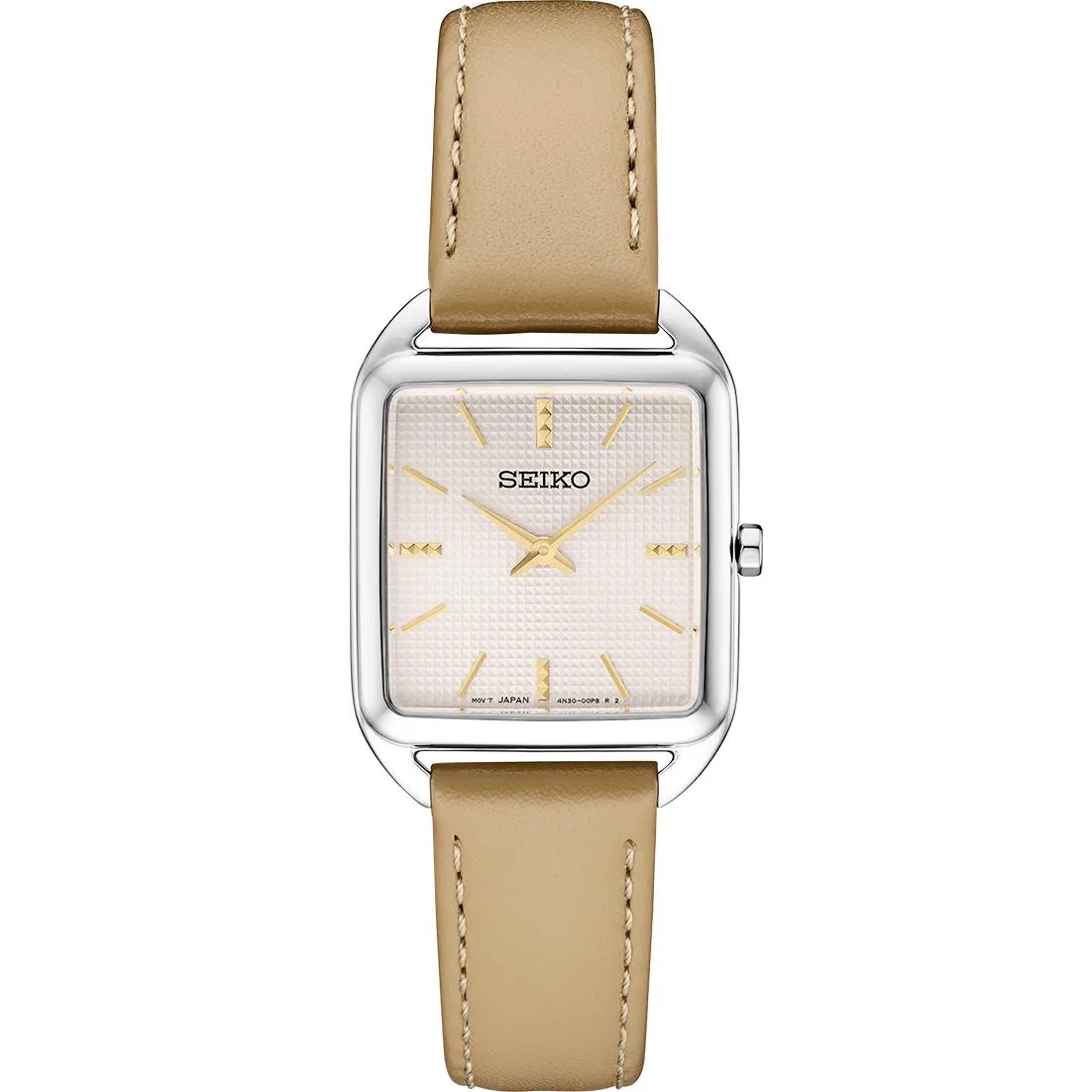 Seiko Watch Essentials Ladies Strap Ss Quartz Pink Dial