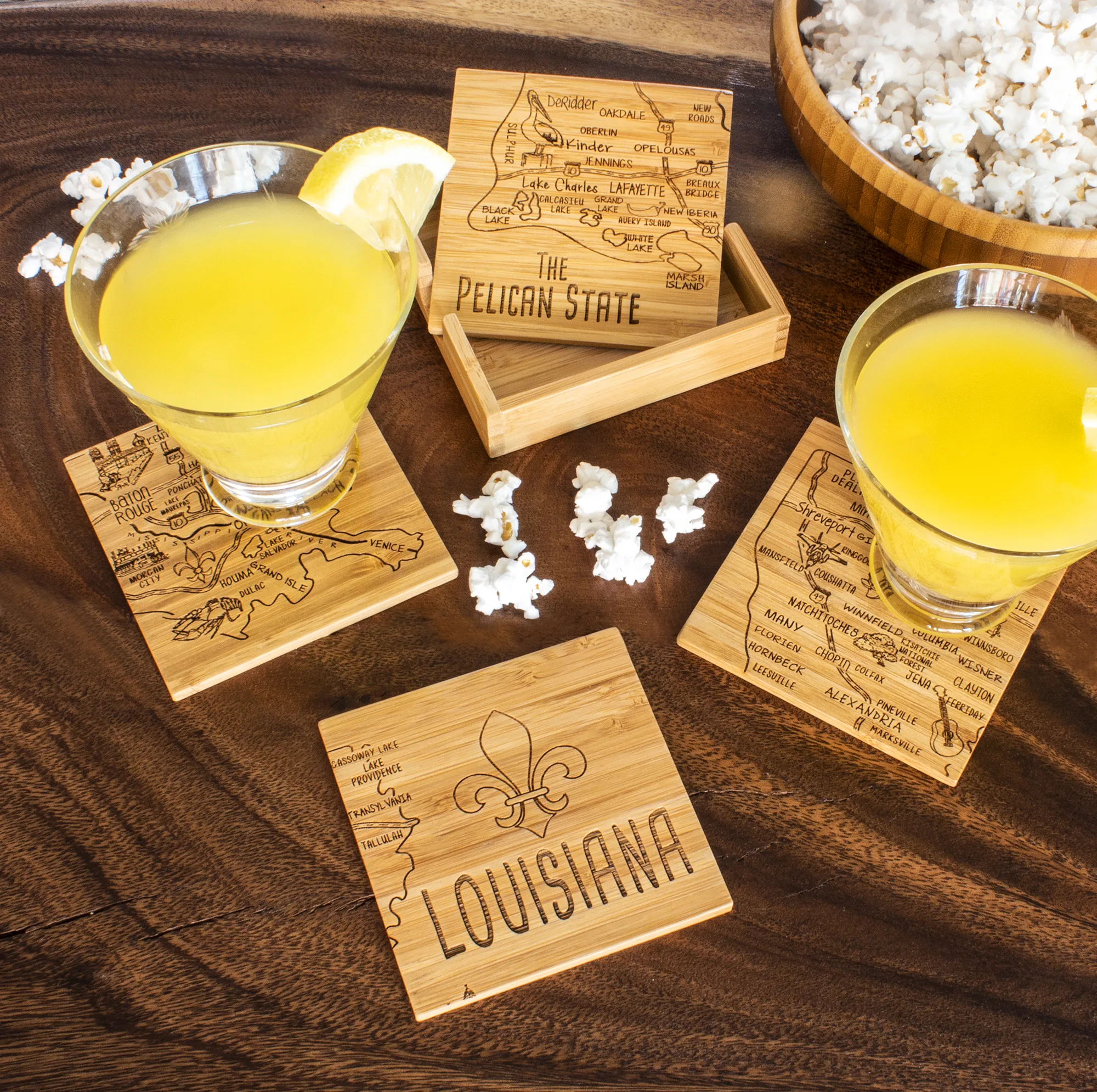 Louisiana Puzzle Coaster Set view 2