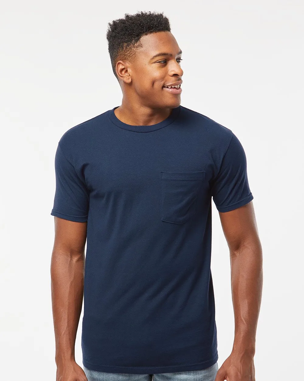 Tultex® Unisex Heavyweight Pocket Short Sleeve T-Shirt view 2