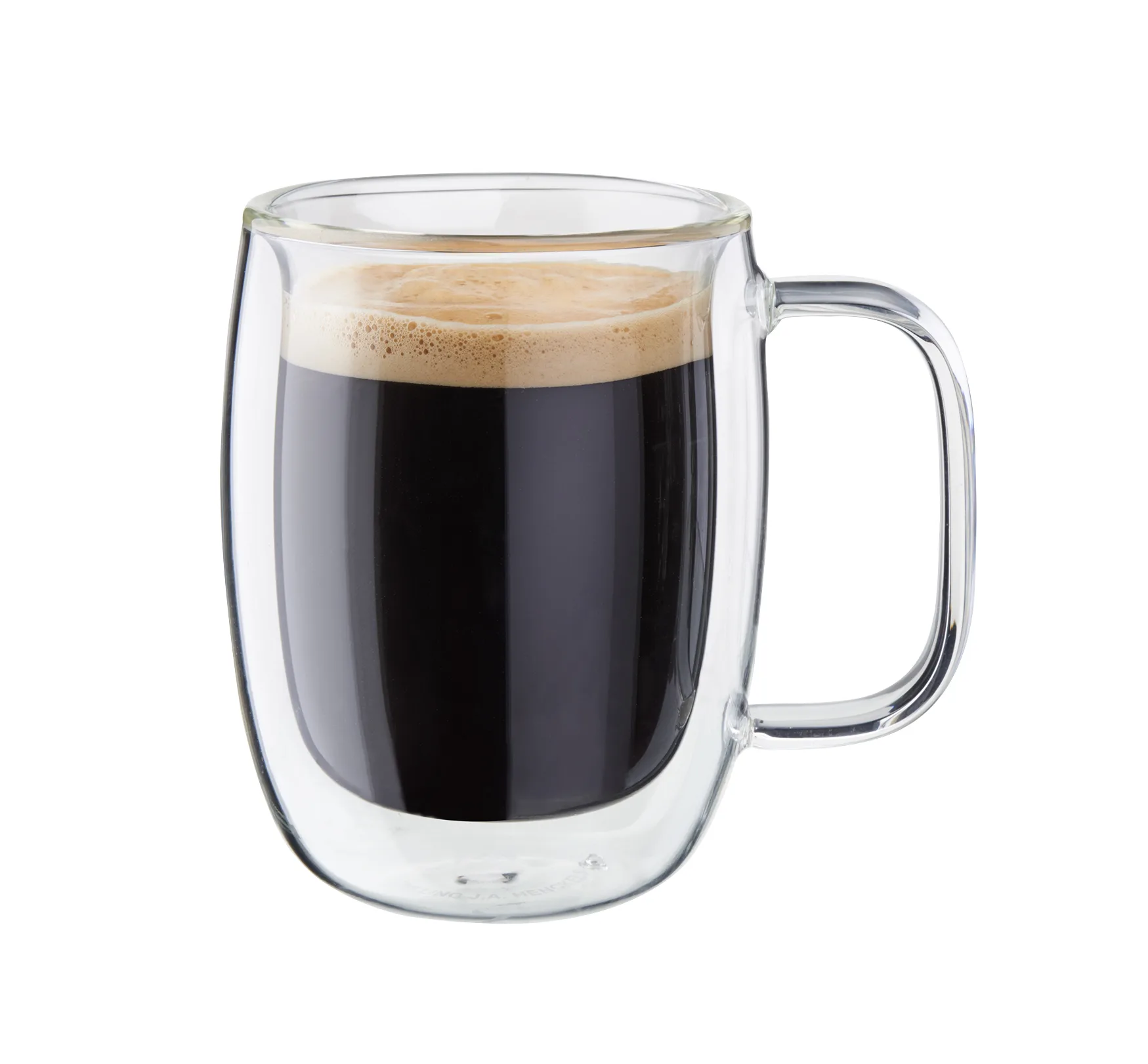 JA Henckels Sorrento Plus 2-Piece Double-Wall Glass Double Espresso Mug Set