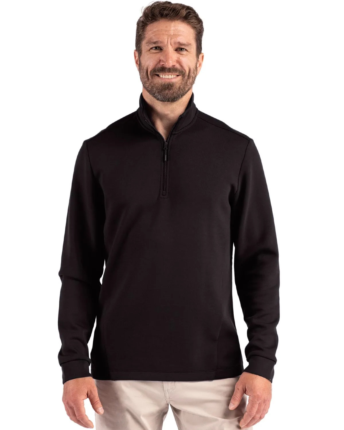 Clique Haven Recycled Mens Quarter Zip Sweatshirt