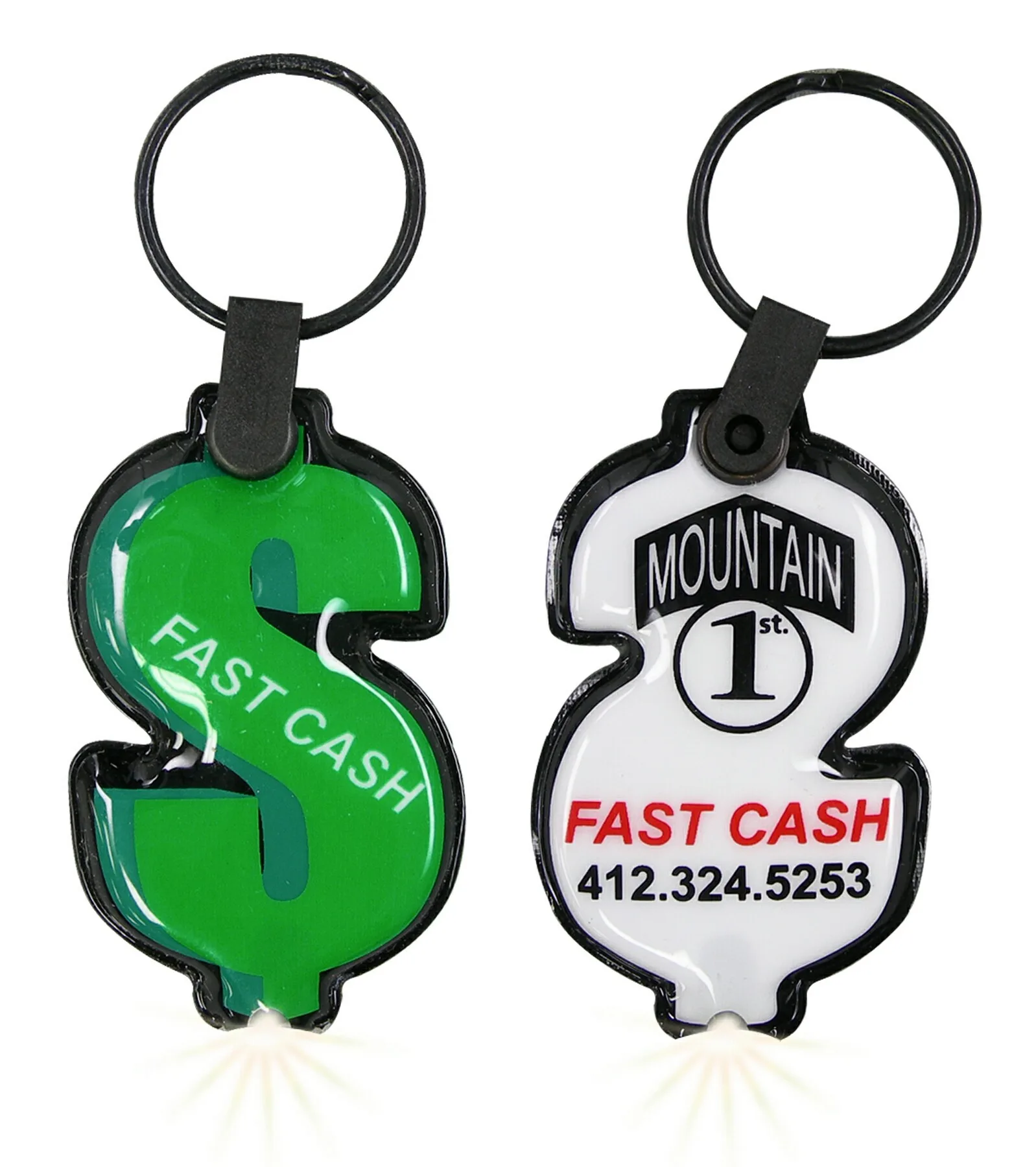 ShapeLights™ Color-A-Shape Key Ring Flashlight (Dollar Sign)
