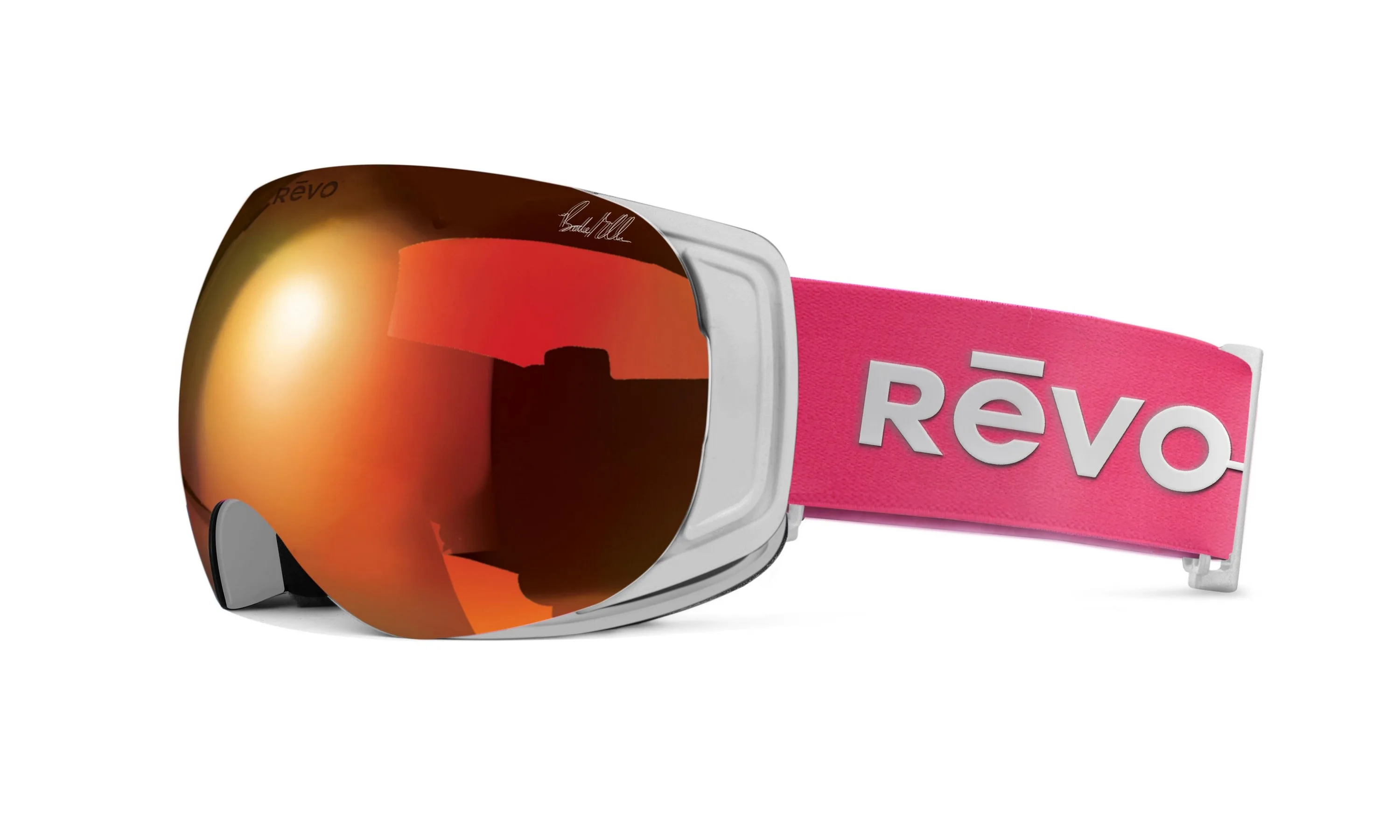 Revo Sunglasses Matte White Bode Miller No. 5 Goggles w/Interchangeable Lens