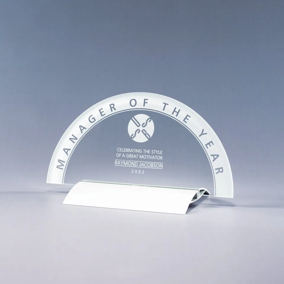 4" Horizon Jade Crystal Award