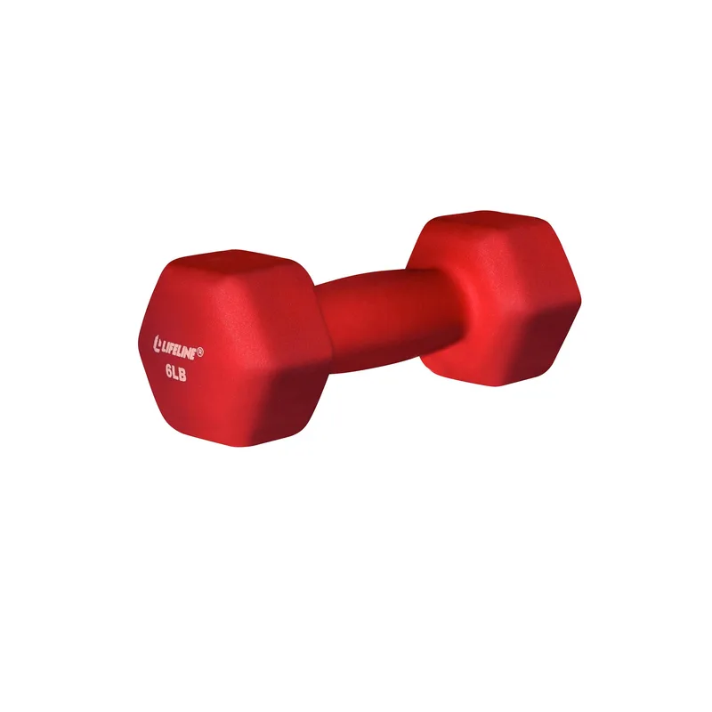 Lifeline Fitness - Hex Neoprene Dumbbell, 6 Lbs