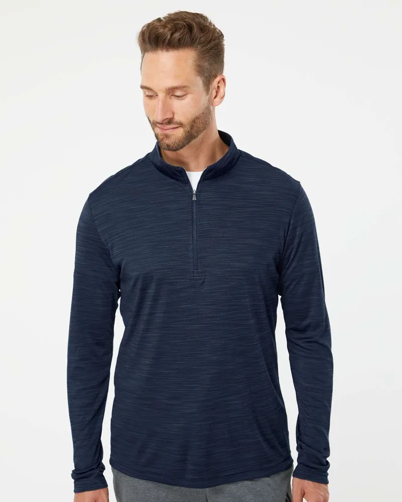 Adidas® Lightweight Melange Quarter-Zip Pullover