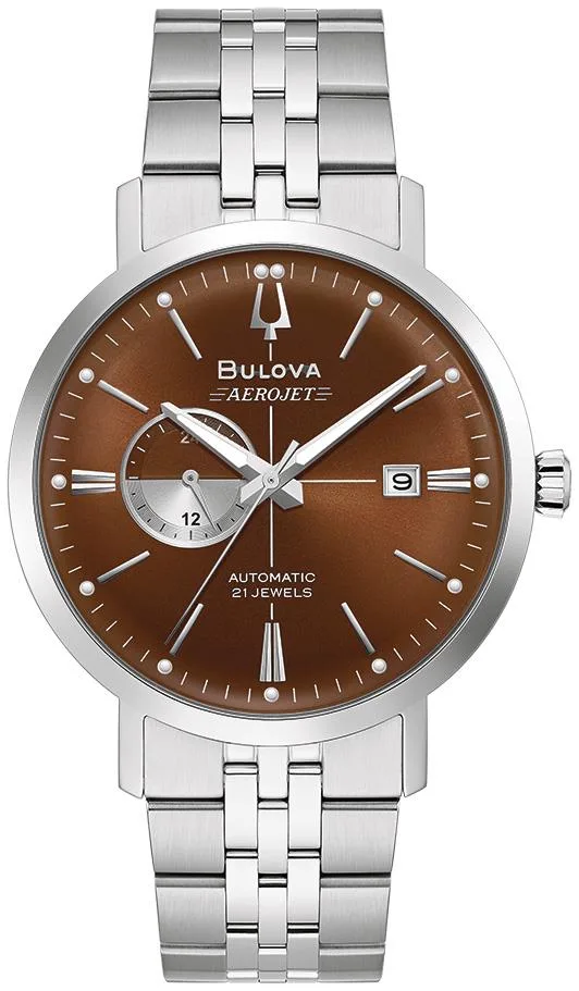 Bulova Watches Men's Automatic Aerojet Stainless Steel Bracelet Watch