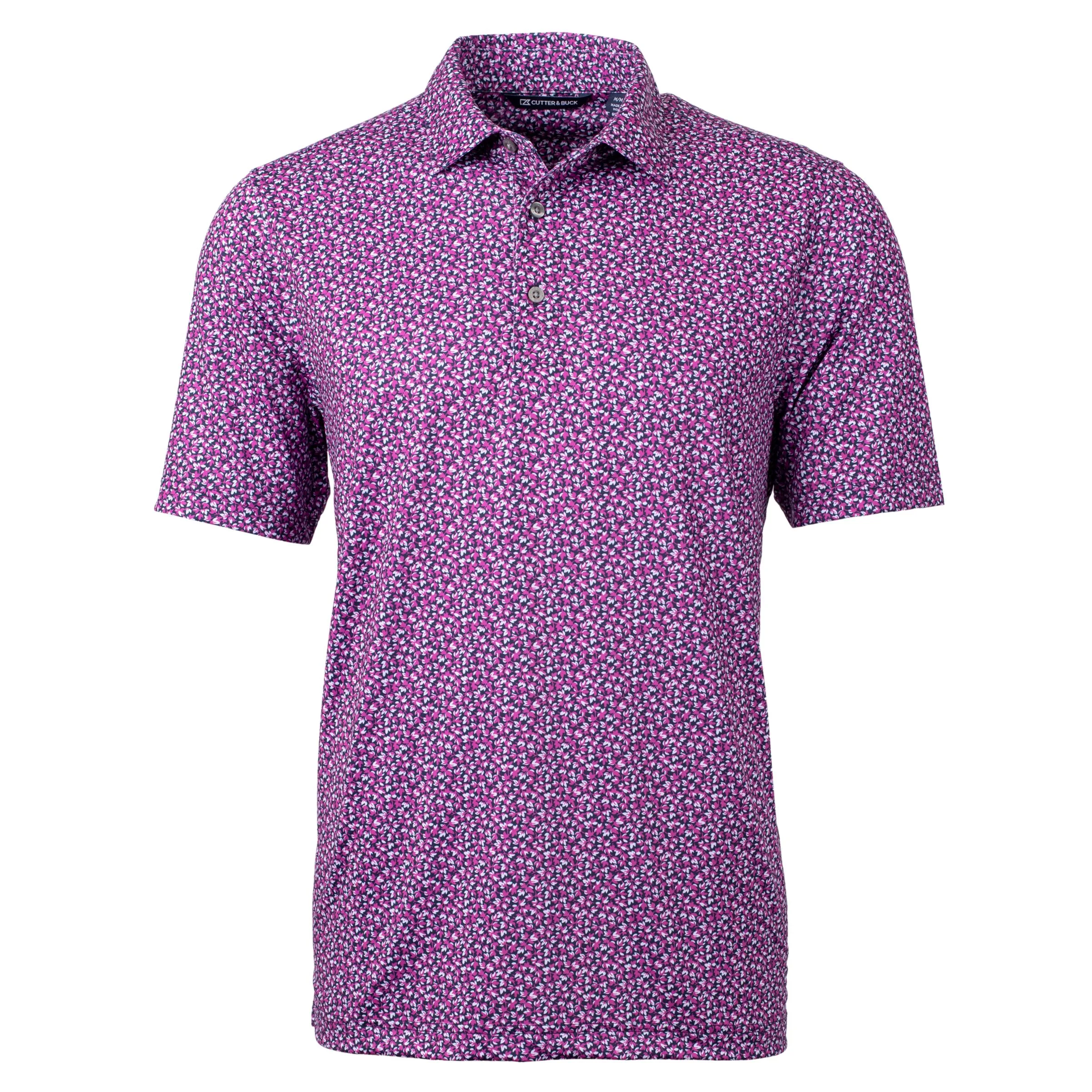 Cutter & Buck Pike Magnolia Print Stretch Men's Polo view 4