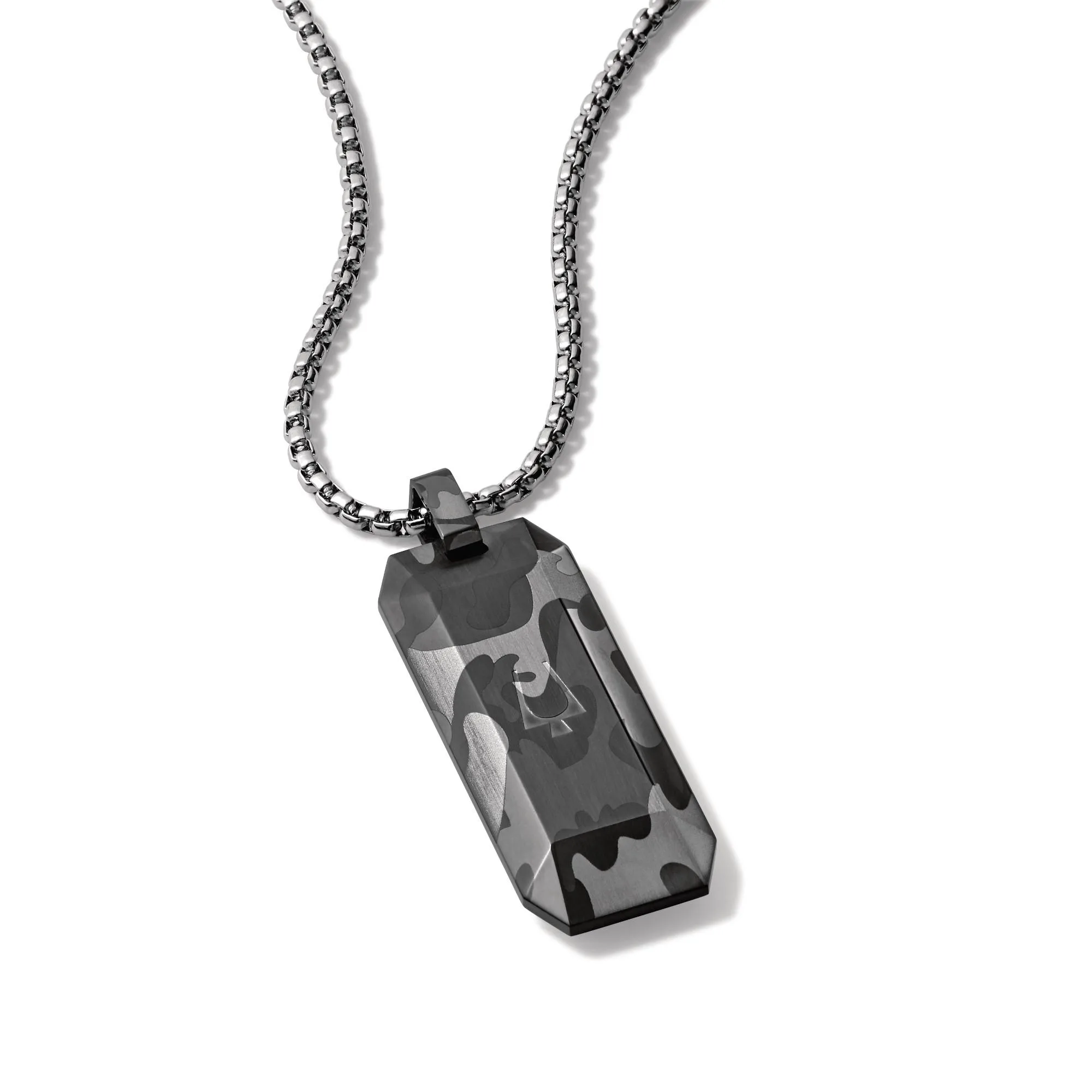 Bulova Jewelry Necklace: Camouflage Design Dogtag