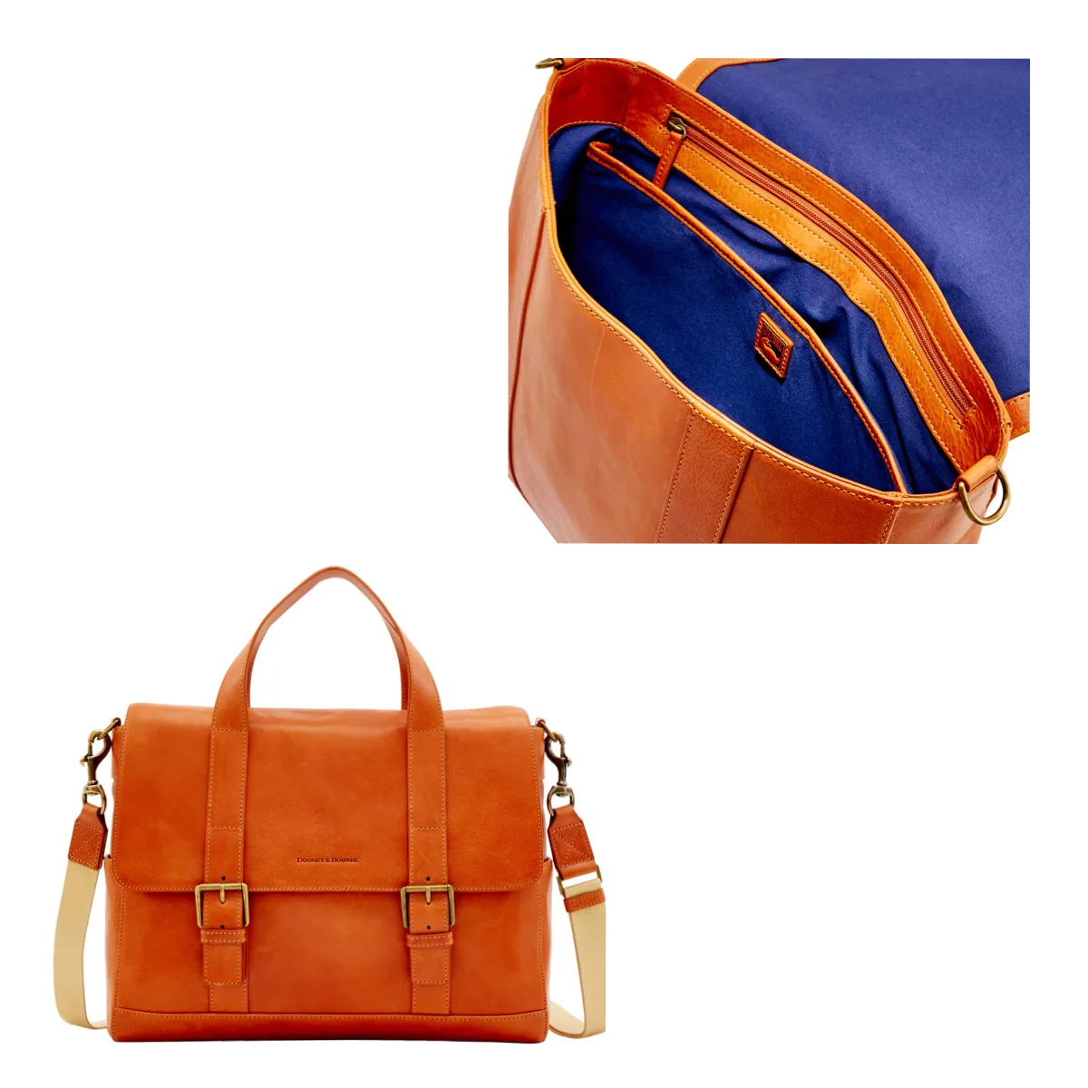 Dooney & Bourke Florentine Hunter Messenger Bag - Natural Brown