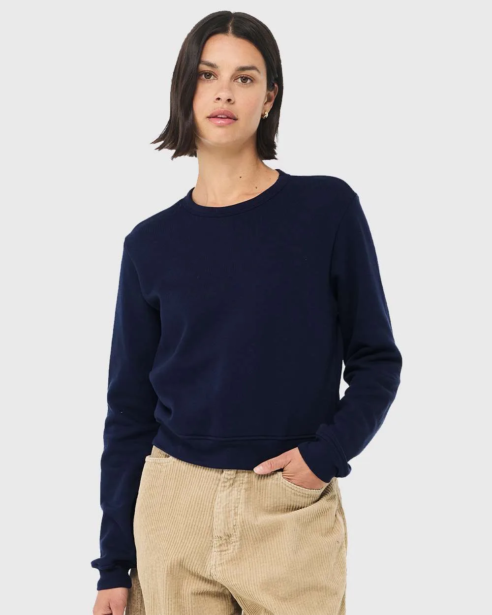 BELLA+CANVAS® Women's Sponge Fleece Classic Crewneck Pullover view 7