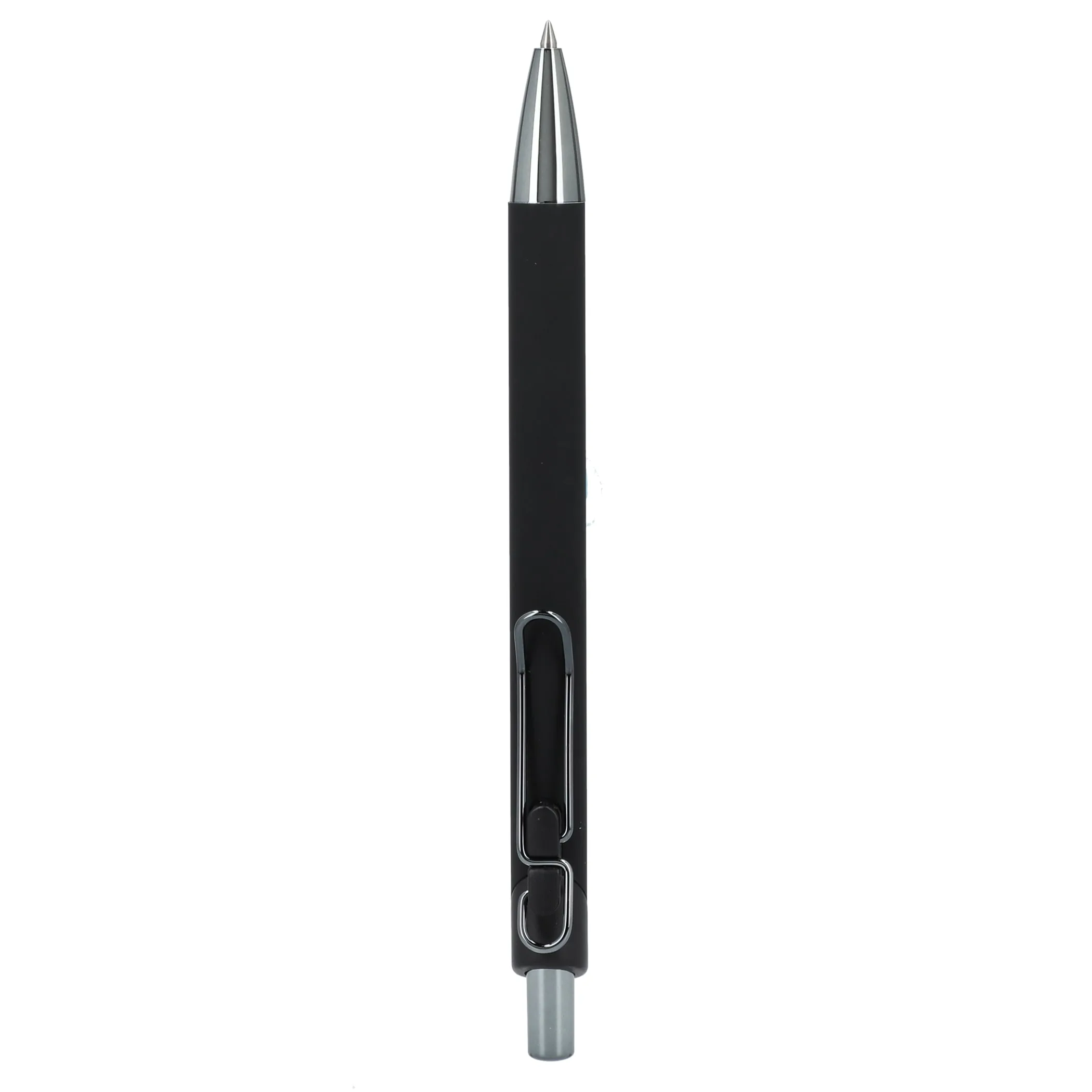 Metallic Recycled Aluminum Soft Touch Gel Pen view 2
