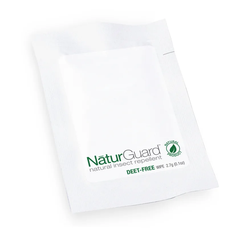 NaturGuard Insect Repellent Wipes, Label Imprint view 2