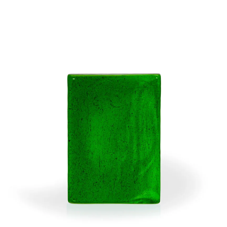 Congo Emerald Vertical Wedge Recycled Glass Award, 7" view 2