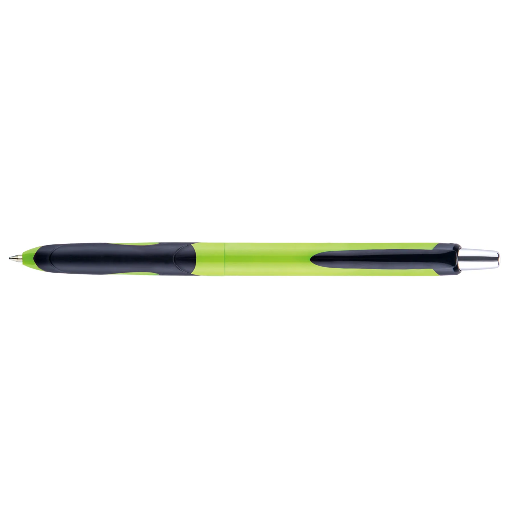 Lime Green/Black/Silver Blank Front View