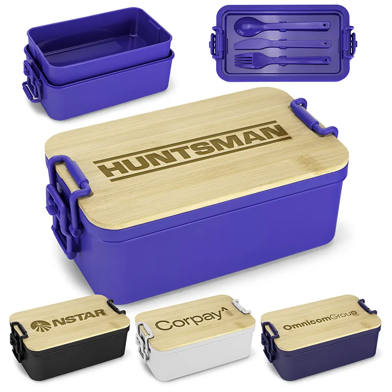 BambooNest Double Deck Lunch Box