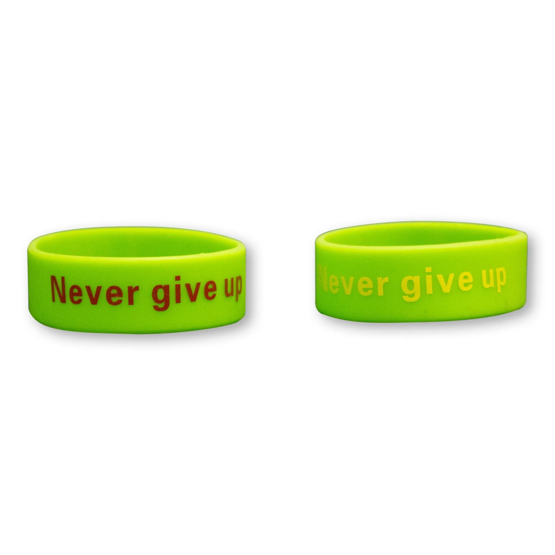 3/4" Screen Printed Silicone Awareness Bracelets view 2