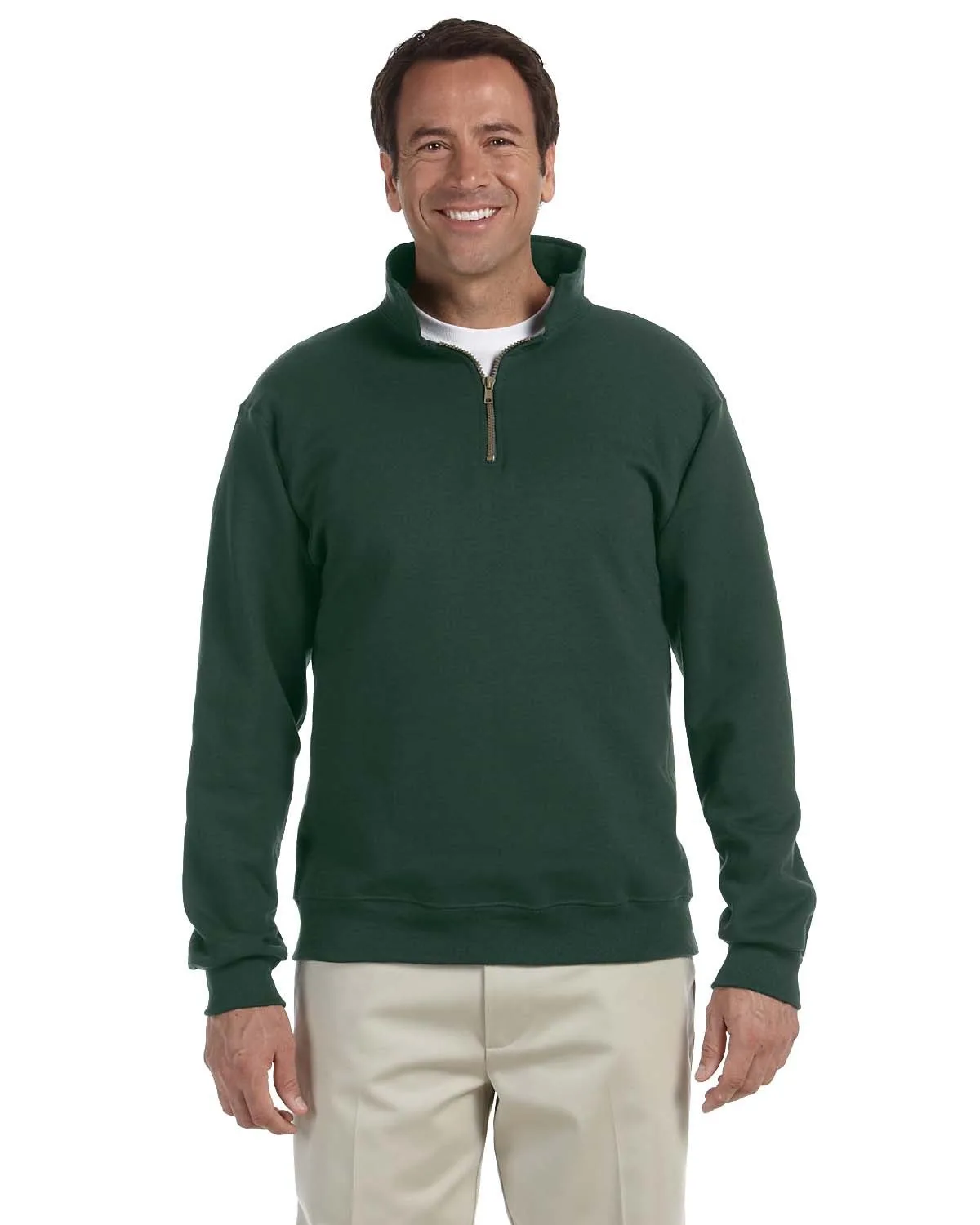 Jerzees Adult Super Sweats® NuBlend® Fleece Quarter-Zip Pullover view 3