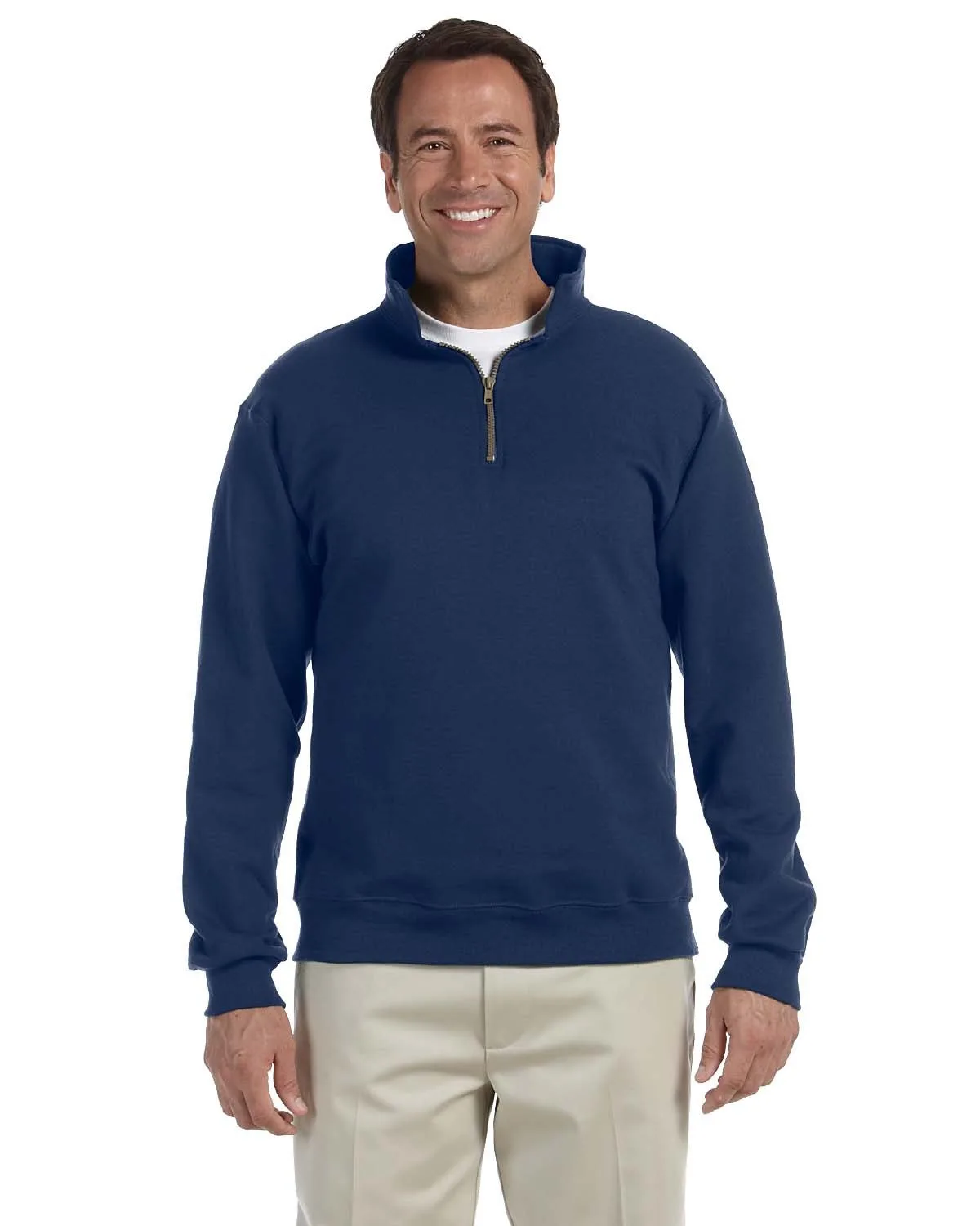 Jerzees Adult Super Sweats® NuBlend® Fleece Quarter-Zip Pullover view 4