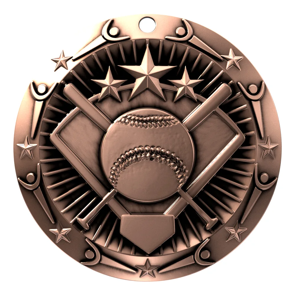 Antique Softball World Class Medallion (3") view 5