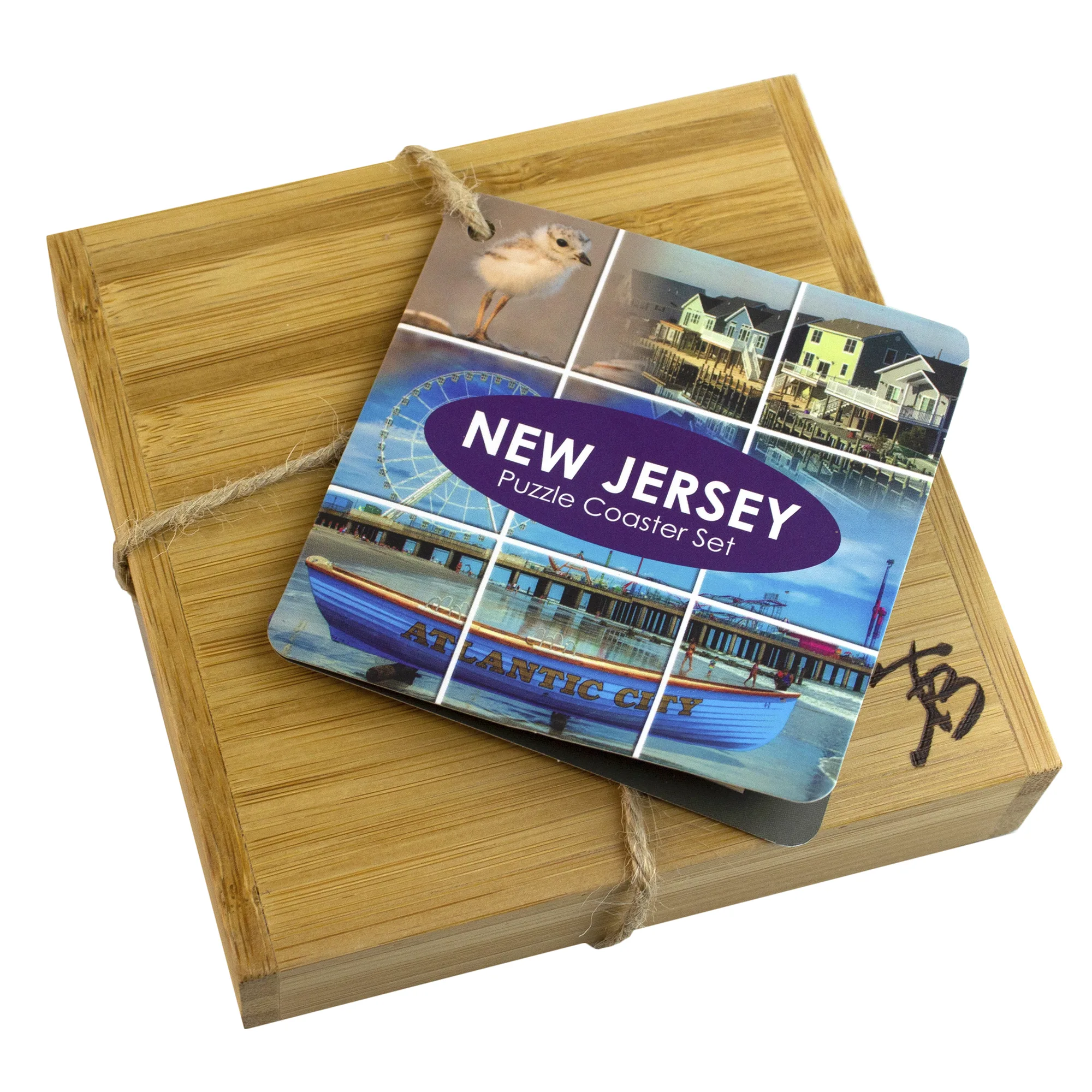 New Jersey Puzzle Coaster Set view 5