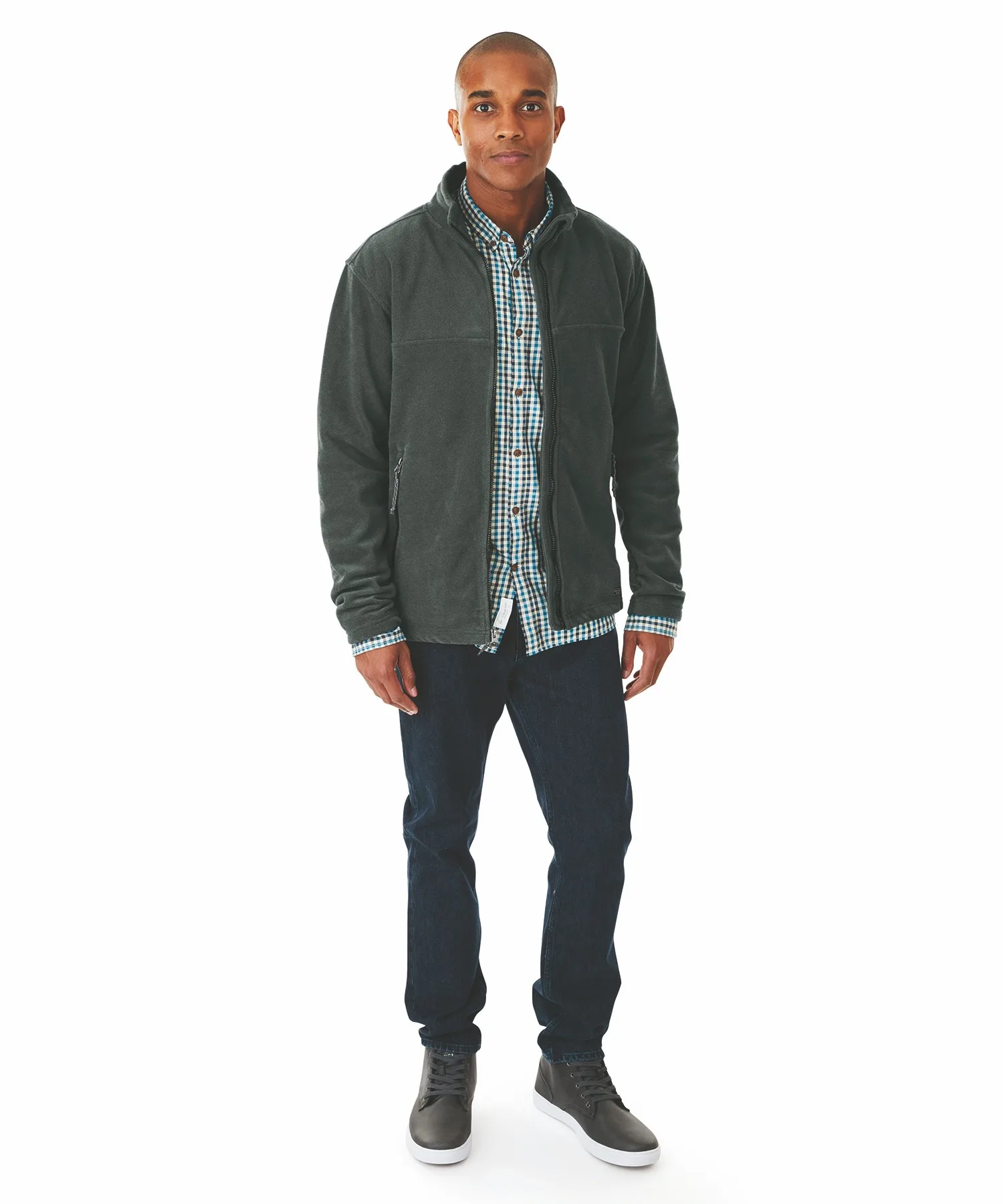 Charcoal Heather Gray Blank Front
