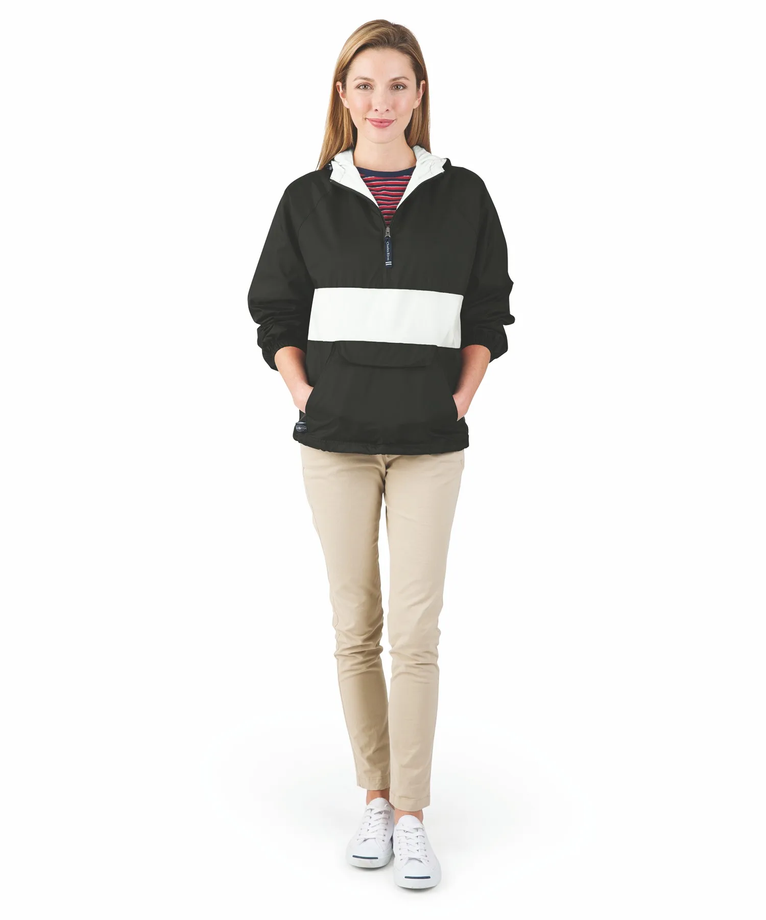 Unisex Classic Striped Pullover Jacket view 2