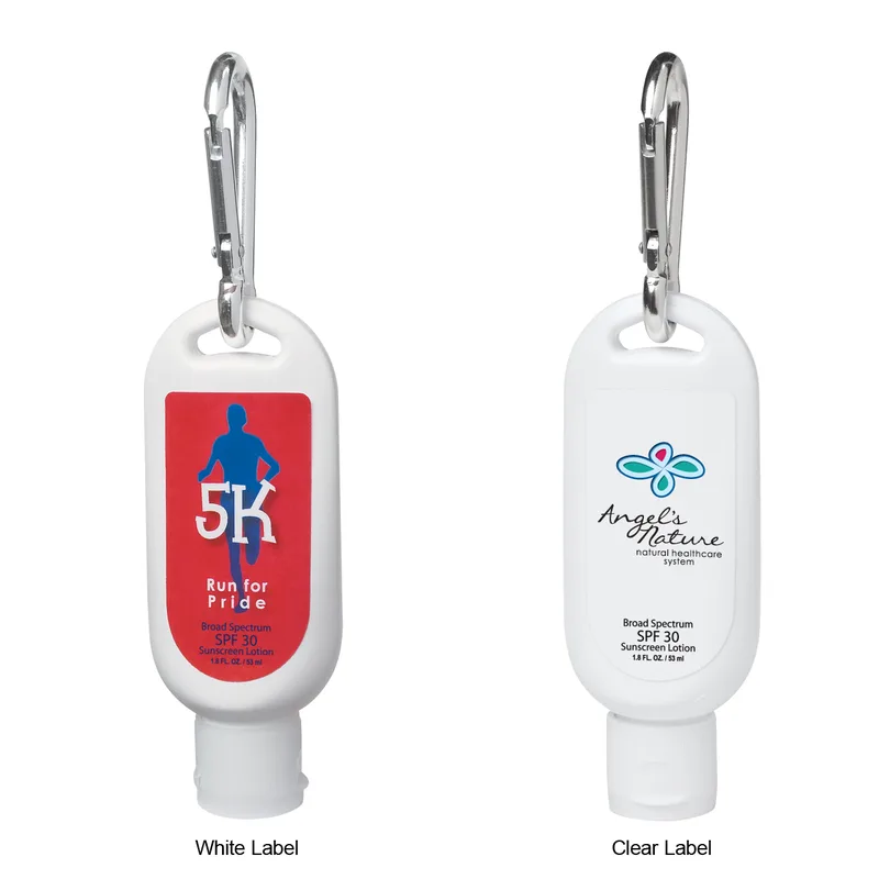 1.8 Oz. Spf 30 Sunscreen With Carabiner