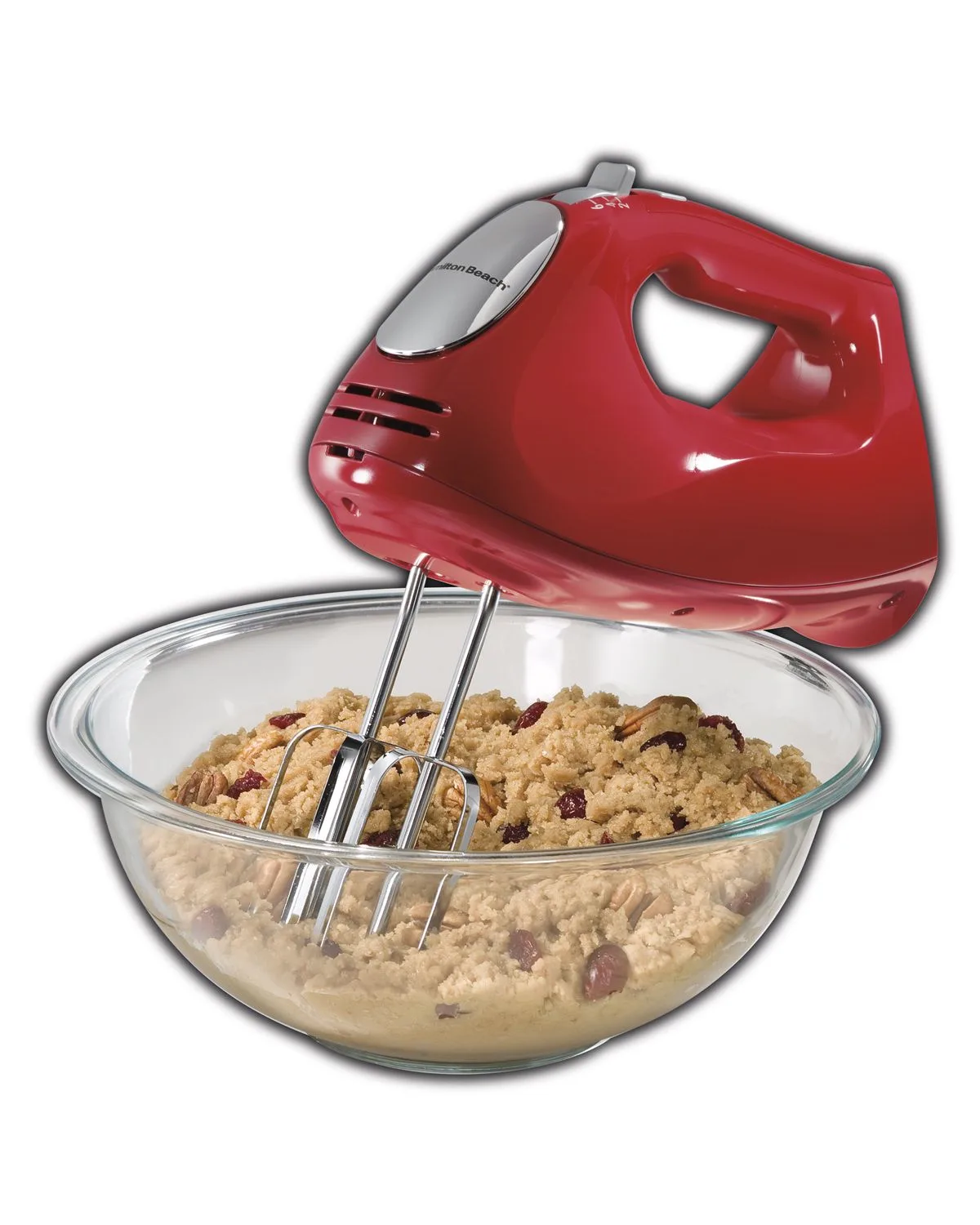 Hamilton Beach® Red Ensemble Hand Mixer w/Snap-On Case