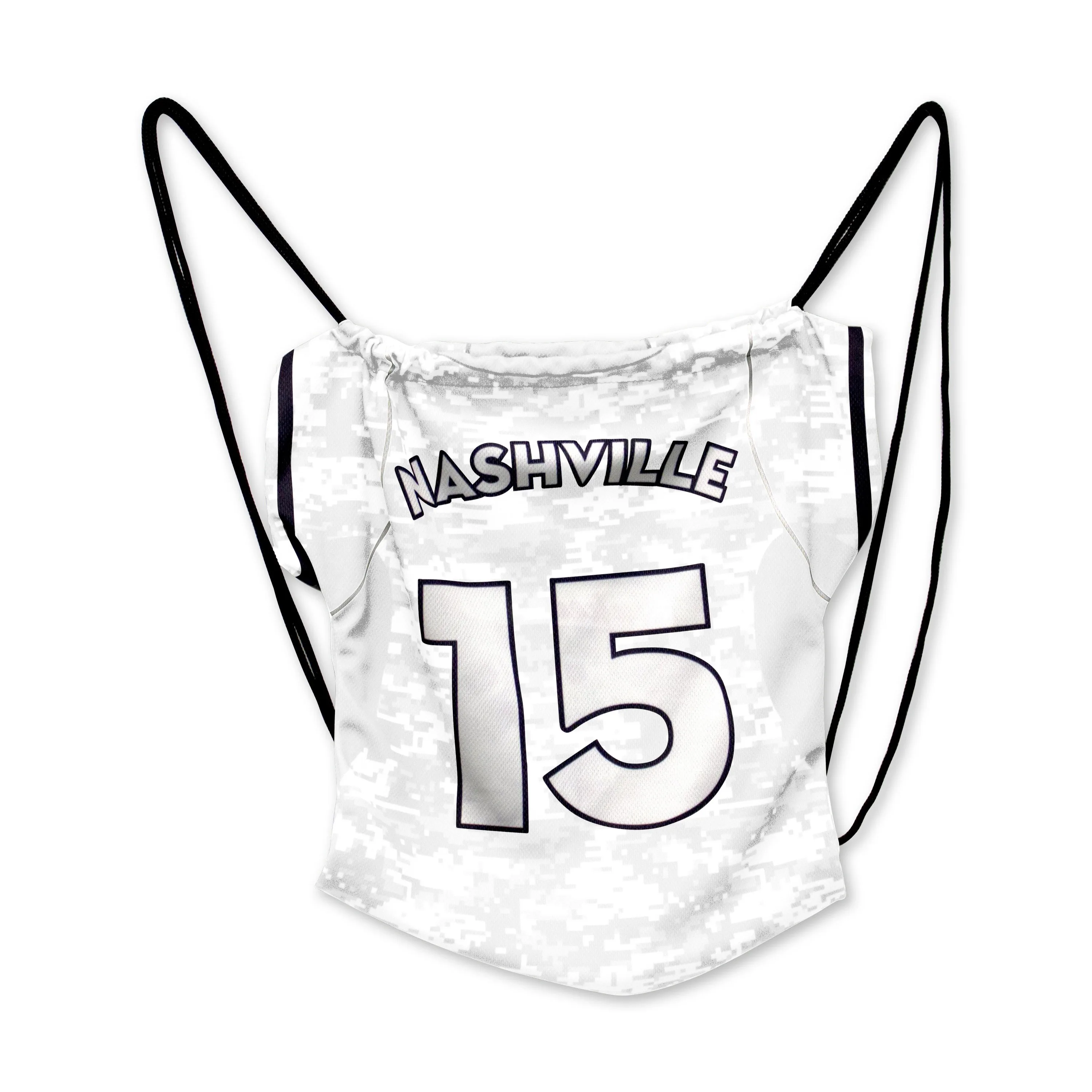 Jersey Mesh Drawstring Backpack view 6